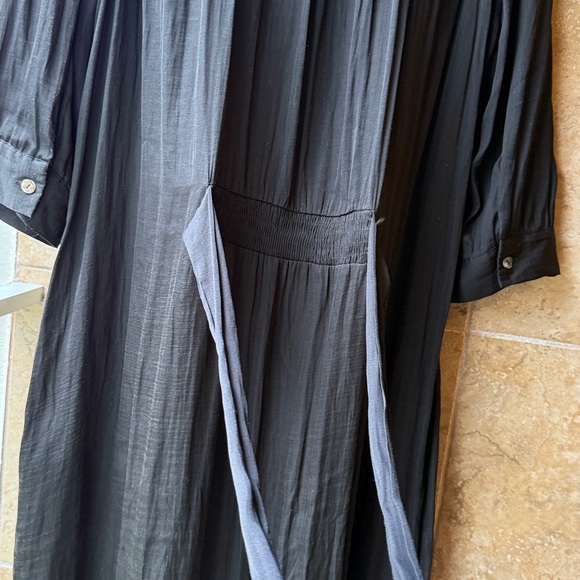 Anthropologie dRA Los Angeles Belted Midi Dress Henley Tunic Pockets Shirttail M - Picture 7 of 14